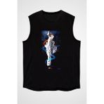 Darkhane Taekwondo Siyah Unisex Kolsuz Tişört Kesik Kol T-Shirt - 001-Siyah - 2XL