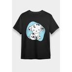 Darkhane Tatlı Dalmaçyalı Siyah Unisex Tişört T-Shirt - 001-Siyah