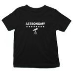 Darkhane Teleskop Astronomi Siyah Unisex Çocuk Tişört T-Shirt - 001-Siyah - 9 - 10 Yaş