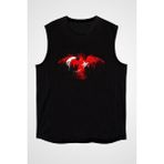 Darkhane Türkiye Siyah Unisex Kolsuz Tişört Kesik Kol T-Shirt - 001-Siyah - 2XL