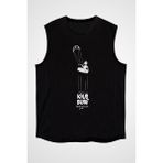 Darkhane Uçurtma Kayağı - Kite Board Siyah Unisex Kolsuz Tişört Kesik Kol T-Shirt - 001-Siyah