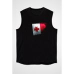 Darkhane Udmurtya - Udmurtia Siyah Unisex Kolsuz Tişört Kesik Kol T-Shirt - 001-Siyah