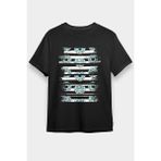 Darkhane Yaban Mersini Donut Siyah Unisex Tişört T-Shirt - 001-Siyah - XL