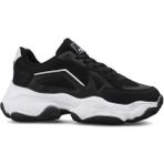 DarkStep 141 Rahat Kalın Taban Kadın Sneaker Spor Ayakkabı, Siyah Beyaz, 37