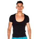 darkzone Açık Bisiklet Yaka T-Shirt, S, DZN8702, Beyaz, Erkek