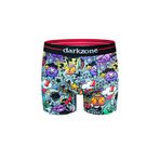 Darkzone Erkek Emoji Desenli Dijital Baskılı Pamuk Boxer Renkli 2XL