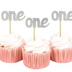 Darling Souvenir hediyelik eşya, bıyık & Dudak cupcake Toppers, düğün – Doğum günü partisi, ES ist ein Erkek + Kız Bebek duş Dessert dekorasyonlar – Paket 20, Siyah, 55 x 1 cm (ca.)