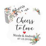 Darling Souvenir hediyelik eşya Cheers to love Bottle gün kişisel Düğün favor Gewohnheit Fall-yenileme lieben 100 Stichwörter Beyaz