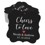 Darling Souvenir hediyelik eşya Cheers to love Bottle gün kişisel Düğün favor Gewohnheit Fall-yenileme lieben 100 Stichwörter Siyah
