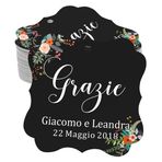 Darling Souvenir hediyelik eşya düğün favor gün Grazie düğün Thank You size hediye bireysel Fall-yenileme 50 Schlagwörter Siyah