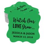Darling Souvenir hediyelik eşya Watch our Love"Grow Custom kağıt tekli slogan düğün Bonbonniere" hediye-Fall tekli slogan favor 100 Stichwörter Yeşil