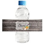 Darling Souvenir MADE WITH LOVE Rustik Ahşap Panel Baskılı Su Şişesi Etiketleri - Kendinden Yapışkanlı Parti Koleksiyonu Şerefe! Su Şişesi Çıkartmaları Düğün, Doğum Günü, Nişan Partisi için Mükemmel - 32'li Paket