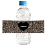 Darling Souvenir MADE WITH LOVE Siyah Pullu Lüks Baskı Su Şişesi Etiketleri - Kendinden Yapışkanlı Parti Koleksiyonu Şerefee! Su Şişesi Çıkartmaları Düğün, Doğum Günü, Nişan Partisi için Mükemmel - 32'li Paket