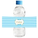 Darling Souvenir MADE WITH LOVE Su Şişesi Etiketleri- Çizgili Baskı, Kendinden Yapışkanlı Parti Malzemeleri - WithStickers Kutladığınız için Teşekkür Ederiz - Düğün, Doğum Günü, Nişan Partisi için Mükemmel - 32'li Paket