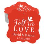 Darling Souvenir Yenileme hediyelik eşya Fall in Love sonbahar-Fall düğün favor-Fall-bireysel Bonbonniere anahtar kelimeler 50 Schlagwörter Kırmızı