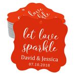Darling Souvenir Yenileme hediyelik eşya kişiselleştirilmiş Fancy çerçeve kağıt tekli slogan düğün Lers Let Love Sparkle Gewohnheit Fall - 50 Schlagwörter Kırmızı