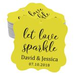 Darling Souvenir Yenileme hediyelik eşya kişiselleştirilmiş Fancy çerçeve kağıt tekli slogan düğün Lers Let Love Sparkle Gewohnheit Fall - 50 Schlagwörter Sarı