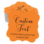 Darling Souvenir Yenileme hediyelik eşya kişiselleştirilmiş kağıt-Fall-Custom TEXT düğün hediye tercih Etikettiert 100 Stichwörter Turuncu