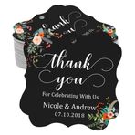 Darling Souvenir Yenileme hediyelik eşya kullanıcı tanımlı Namen Thank You For Celebrating with US düğün Fall-Kişiselleştirilmiş parti anahtar kelimeler 100 Stichwörter Siyah