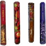 Darshan Altıgen Çubuk Tütsü Seti (Sandal, Çilek, Misk, Lavanta) - 4'Lü Paket
