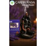 Darshan Lavanta Geri Akış Tütsüsü + Seramik Kayalık Şelale Tütsülük - 1 Adet