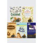 Darshan Ters Geri Akışlı Şelale Tütsü 5'li Set (Coconut - Jasmine - Sandal - Baby Powder - Lavender)