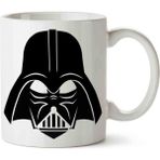 Darth Vader Star Wars 3 Porselen Kupa Bardak - Beyaz - 300 cc