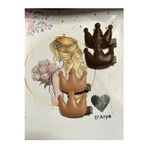 Darya Dd424 Nude Deri Mini Taç Modeli Saç Bebek Çocuk Tokası (4’Lü Set)