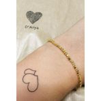 Darya Dd482 Gold Kare Boncuk Bileklik El Yapımı