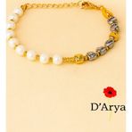 Darya Dd486 İnci & Metal Dorika Boncuklu Bileklik El Yapımı