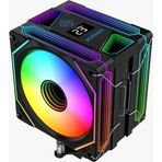 DARYUN DY-500X Siyah Isı Göstergeli Ful Argb 2x Fan 6 Bakır Borulu Kule Tipi Hava Soğutucu İşlemci Fanı