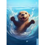 Das Klassentier-Notizheft: Unser Otter: Unser Otter Notizbuch – liniertes A4-Heft für Kinder, als Tagebuch, Schreibheft oder Schulheft, ideales Einschulungsgeschenk