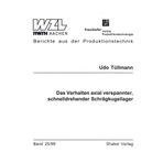 Das Verhalten axial verspannter, schnelldrehender Schrägkugellager