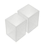 Dasher Products Akrilik Kalemlik Düzenleyici İki Paket, Ofis Malzemeleri, Makyaj Fırçası Aksesuarları, Diş Fırçası, Saç Fırçası, Gözlükler ve Daha Fazlasını Saklamak için 5 mm Kalın Şeffaf Kalemlik. Kalem Kabı Düzenleyici (Şeffaf Parıltı)
