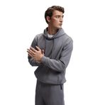 DASHIELL Erkek Kapüşonlu Kordonlu Önü Baskılı Koyu Gri Sweatshirt