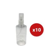 Dasqua 100 ml Kolonya ve Dezenfektan Için Boş Pet Şişe + Sprey