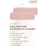 Dat35 2li Havlu Saç Bandı Cırt Bantlı Pamuklu Süper Soft Kadife Sporcu Spa Spor Yoga Makyaj Saç Kafa Bandı - Pembe - S - L