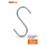 DAT35 Metal S Kanca Askı Kancası 7,5 cm Çok Amaçlı Mutfak Banyo Dolap Atölye Askılığı 1 Adet