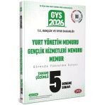 Data 2026 Gys Gençlik Ve Spor Bakanlığı Yurt Yönetim, Gençlik Hizmetleri Memuru Ve Memur 5 Deneme Çözümlü Görevde Yükselme Data Yayınları