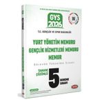 Data 2026 GYS Gençlik ve Spor Bakanlığı Yurt Yönetim Memuru 5 Deneme Data Yayınları