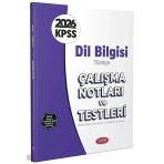 Data 2026 Kpss Dil Bilgisi Türkçe Çalışma Notları Ve Testleri Çözümlü Data Yayınları
