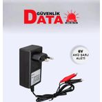Data Güvenlik 6V Akü Şarj Cihazı Şarj Aleti Akülü Araba Araç Için 6V Adaptör