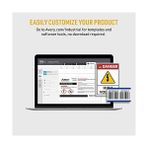 Data Store Permatrack Lazer Yazıcılar Için Metalik Varlık Etiket Etiketleri, 3-3/4 Inç x 2 Inç, 64 Etiket (61520) - 01-Siyah