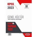 Data Yayınları 2023 KPSS Genel Kültür Yaprak Test