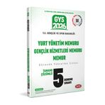 Data Yayınları 2026 Gençlik ve Spor Bakanlığı Yurt Yönetim Memuru Gençlik Hizmetleri Memuru Memur Tamamı Çözümlü 5 Deneme Sınavı