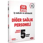 Data Yayınları 2026 İş Sağlığı Güvenliği Diğer Sağlık Personeli Çözümlü 5 Deneme Sınavı