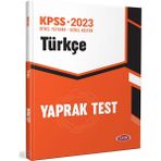 Data Yayınları KPSS Türkçe Yaprak Test
