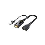 Datastar HDMI To Displayport 4K USB 2.0 Güç Kaynaklı Kablo Hd To Dp Kablo