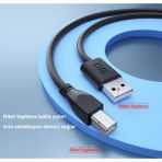 Datastar Type-C Yazıcı ve Tarayıcı Kablosu Yüksek Performanslı 5 Metre