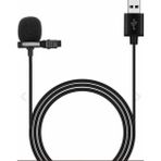 Datastar USB Girişli Kablolu Yaka Mikrofonu - Siyah